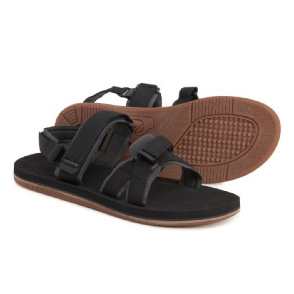Quiksilver Sport Black Sandals Mens Size 12 NEW NWT